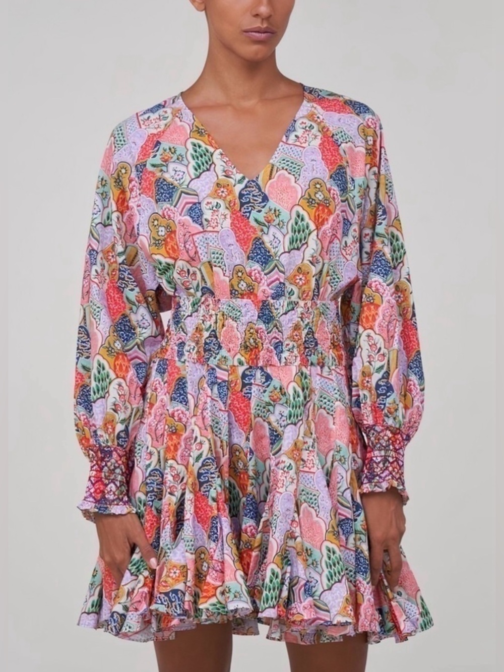 Rhode Olivia Floral Cotton Mini Dress XS - Picture 3 of 17
